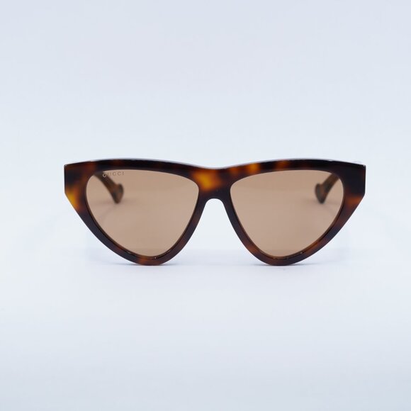 Gucci GG1333S 002 Sunglasses Havana Cat Eye Frame, Brown Lenses main image 9